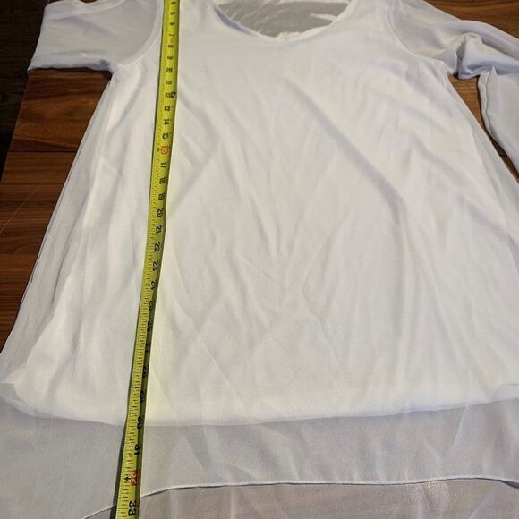 Dress, coverup, knee length, sheer, lined, unstructured, one size - Picture 8 of 16